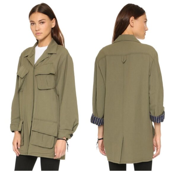 💕SMYTH💕 Oversized Army Jacket ~ Surplus Small - Picture 9 of 16